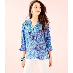 Lilly Pulitzer Elsa Top, New, Cat call, Size XS